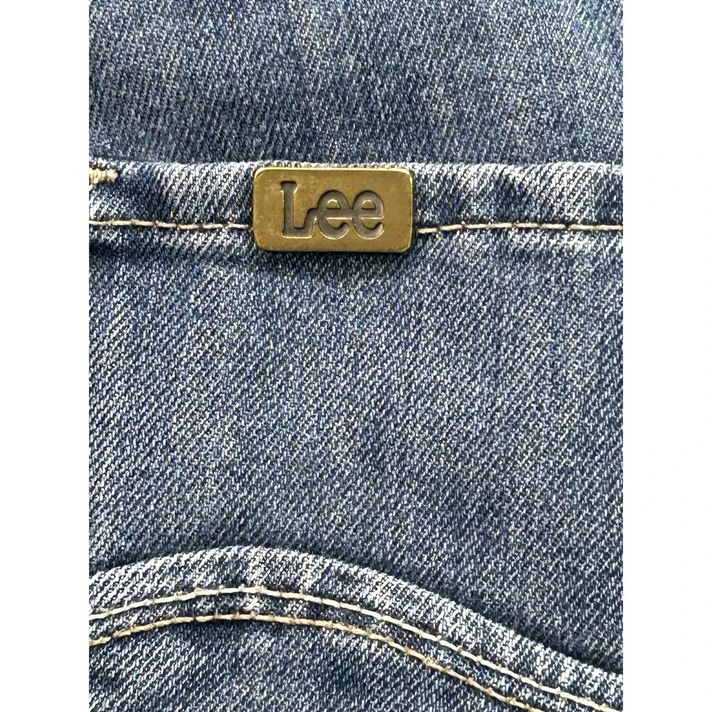VTG Lee Mens Sz 30 (W29 in) Designer Blue Jeans Straight Leg Guys Work Pants